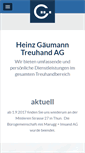 Mobile Screenshot of gaeumann-treuhand.ch